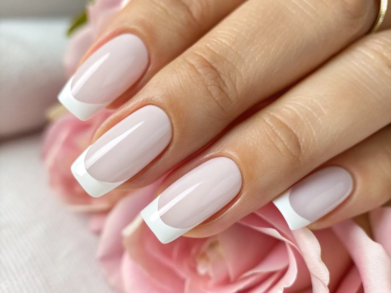 Elegant fransk manikyr