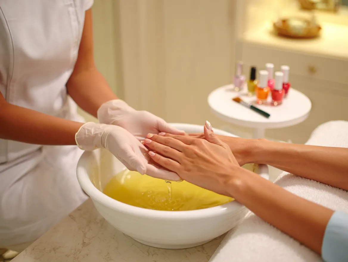 Spa manikyr med paraffinbehandling
